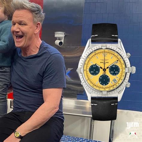 gordon ramsay's breitling|Gordon Ramsay watch yellow.